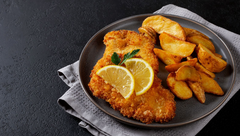 Schnitzel & Potato Wedges