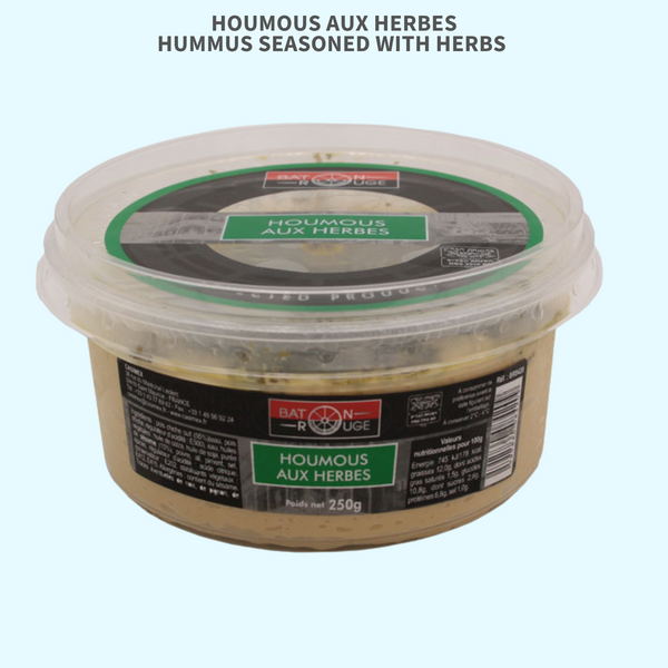 Houmous aux herbes - Hummus seasoned with herbs