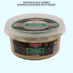 Houmous aux herbes - Hummus seasoned with herbs