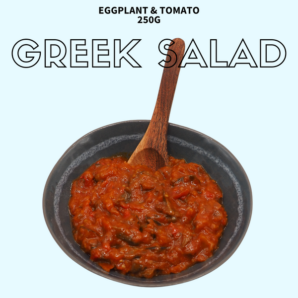 Greek style eggplant salad