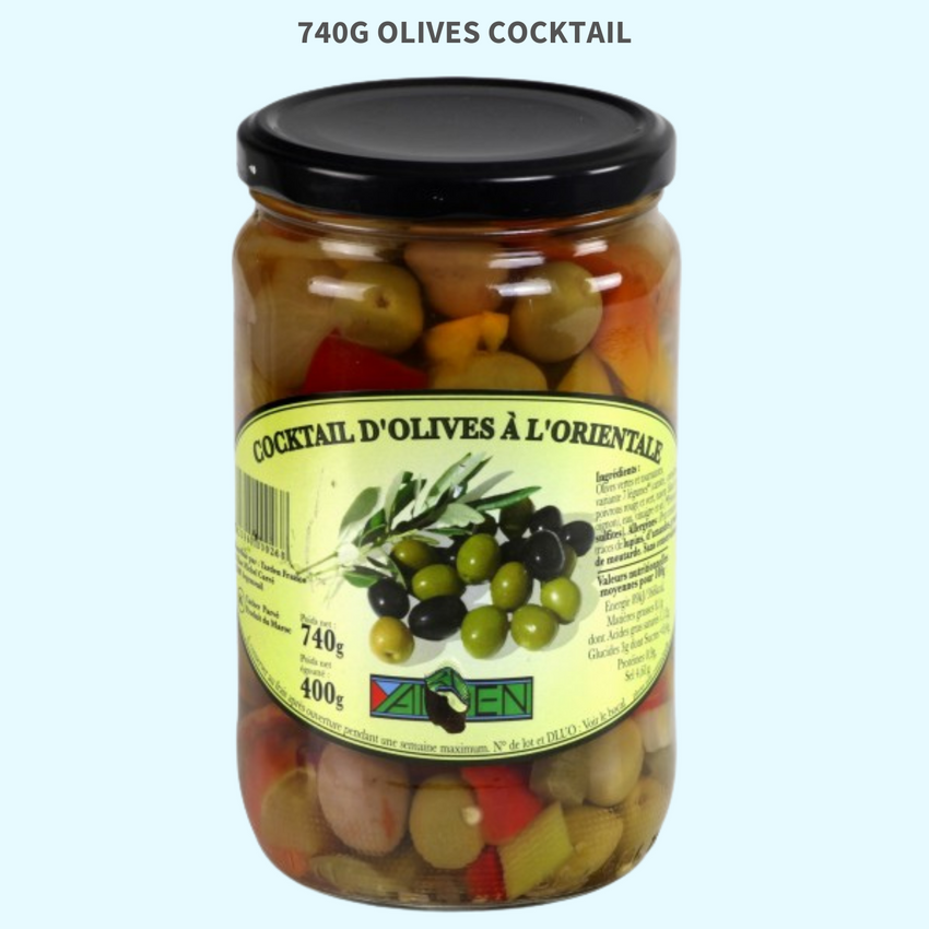 Olives cocktail mix - Cocktail d'olives à l'oriental
